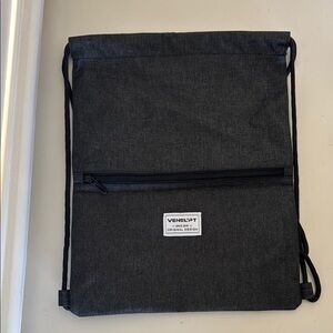 Drawstring Backpack - Charcoal Gray